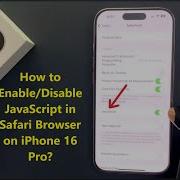 How To Enable Disable JavaScript In Safari Browser On IPhone 16 Pro