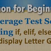 Python Conditionals Added To AvgTestScore For Letter Grade