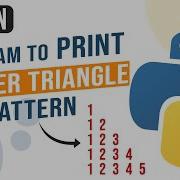 Python Program To Print Floyd S Triangle Printing Numbers In Right Triangle Shape Python Pattern