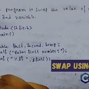 Write A Program To Swap Two Variables Using A Third Variable Step By Step Tutorial Using C