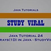 Java Tutorial 24 Array 1 Dimensional Array In Java Study Viral