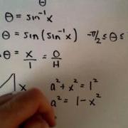 Inverse Trigonometric Functions Part 4 Simplify Expression Using Right Triangle