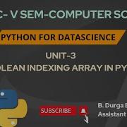 Boolean Indexing In Numpy Python For DataScience Numpy Array