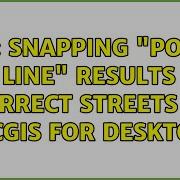 GIS Snapping Point To Line Results To Correct Streets In ArcGIS For Desktop