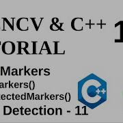 OPENCV C TUTORIALS 161 Aruco Markers DetectMarkers DrawDetectedMarkers