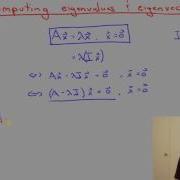 Using Determinants To Compute Eigenvalues Eigenvectors