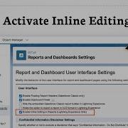 Как включить встроенное редактирование в Salesforce обновление настроек полей