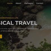 Responsive Travel Website Using HTML CSS Responsive Website Using HTML CSS Travel Web Design