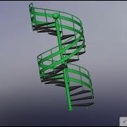 Spiral Staircase Design In SolidWorks