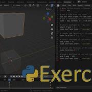 Упражнение для начинающих по Python в Blender простая анимация расположения куба