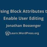 Using Block Attributes To Enable User Editing