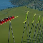 Wavy Platforms Down Roller Coaster Planet Coaster