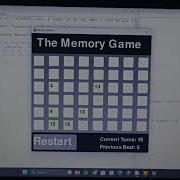 The Memory Game Source Code And It S Execution