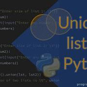 How To Find Union Of Two Lists Using Sets In Python Programming In Python