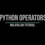 Arithmetic Operators In Python Programming In Malayalam