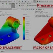 Статический анализ кронштейна в SolidWorks Simulation