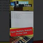 Open Multiple Website At Once In Single Click Batch File Shorts Computertricks