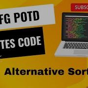 Alternative Sorting GFG POTD 5 Minutes Code GeeksForGeeks DSA