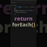 ForEach Loop In Javascript Shorts