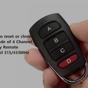 How To Reset Or Clone The Code Of 4 Channel RF Key Remote Control 315 433MHz From Ebay