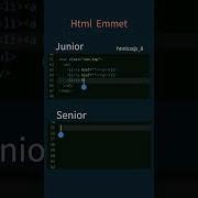 Junior Vs Senior In Emmet Abbreviation Html Coding Programming Code Junior Senior Emmet
