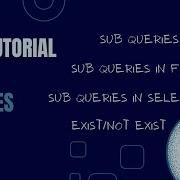 SQL Tutorial SUB QUERIES SQL Basics Beginners
