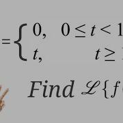 7 1 7 Find Laplace Transform Of F T 0 0 1 T 1 DE