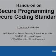 Hands On On Secure Programming Secure Coding Standards