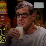 Louis Theroux Attacks The Shark While Eating Spicy Wings Hot Ones