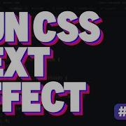 Fun Text Shadow Effect With CSS CSS Tip Of The Day Shorts