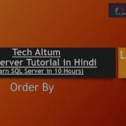 Order By Sorting In SQL Descending SQL Server Tutorial In Hindi Lesson 10