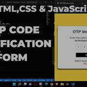 OTP Verification Form UI Design ASMR Programming No Talking