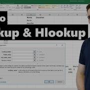 VLOOKUP HLOOKUP In Excel Tutorial