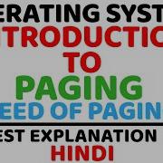 Introduction To Paging Ll Need Of Paging Ll Operating System Ll Explained In Hindi