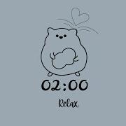 2 Minute Timer Cotton Sky Blue Gentle Aesthetic Countdown