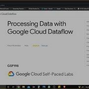 Processing Data With Google Cloud Dataflow GSP198 Qwiklabs