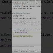 Android Context Menu Example