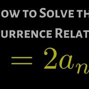 How To Solve A Recurrence Relation Using Backtracking A N 2a N 1