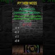 PYTHON MCQS Bitwise Left Shift Operator