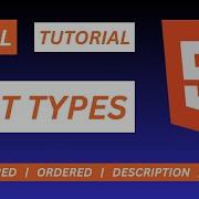 06 HTML Lists Tutorial For Beginners Unordered Ordered Description Nested Lists Explained