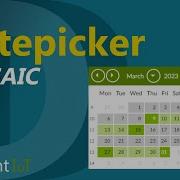 Datepicker Mosaic Extending Components In DataFlex