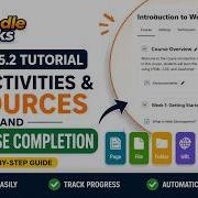 How To Add Activities Resources In Moodle 5 2 Course Completion Setup Complete Tutorial