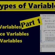 Types Of Variables In Java Part 1 Local Variables Instance Variables Static Variables In Java