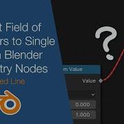 Convert Field Of Numbers To Single Value In Blender Geometry Nodes