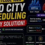 LeetCode 1029 Two City Scheduling Greedy Solution Explained In Python Coding Interview Prep