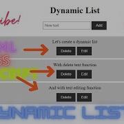 Build An Interactive Dynamic List With HTML CSS And JavaScript