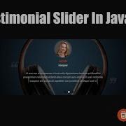 Testimonial Slider Using Html Css And Jquery Owl Carousel Html Css Web Design Css3