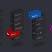 CSS 3D Isometric Social Media Menu Hover Effects OnlineTutorialsYT Html CSS Tutorials
