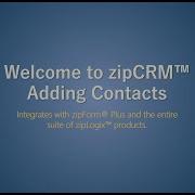 ZipCRM Adding Contacts