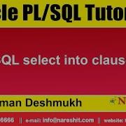 Oracle PL SQL Select Into Clause Oracle SQL Tutorial Mr Murali